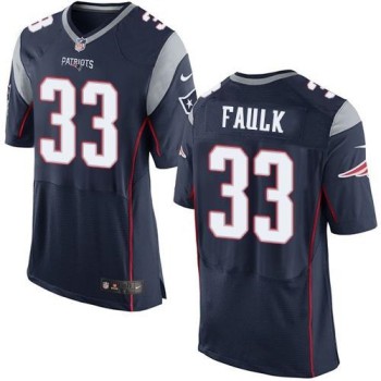 Patriots #33 Kevin Faulk Navy Blue Team Color Men's Stitched NFL New Elite Jersey