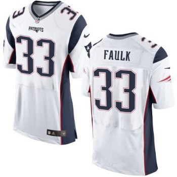 Patriots #33 Kevin Faulk White Men's Stitched NFL New Elite Jersey