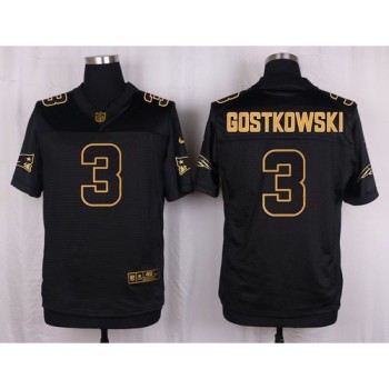 Patriots #3 Stephen Gostkowski Black Men's Stitched NFL Elite Pro Line Gold Collection Jersey Patriots #3 Stephen Gostkowski Black Men's Stitched NFL Elite Pro Line Gold Collection Jersey