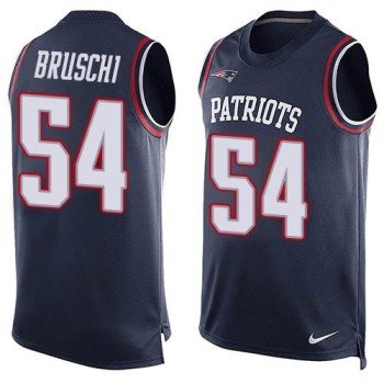 Patriots #54 Tedy Bruschi Navy Blue Team Color Men's Stitched NFL Limited Tank Top Jersey Patriots #54 Tedy Bruschi Navy Blue Team Color Men's Stitched NFL Limited Tank Top Jersey