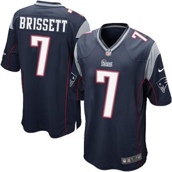 Patriots #7 Jacoby Brissett Navy Blue Team Color Youth Stitched NFL New Elite Jersey