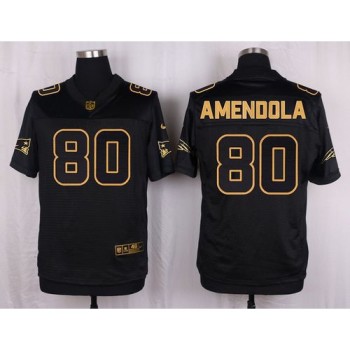Patriots #80 Danny Amendola Black Men's Stitched NFL Elite Pro Line Gold Collection Jersey Patriots #80 Danny Amendola Black Men's Stitched NFL Elite Pro Line Gold Collection Jersey