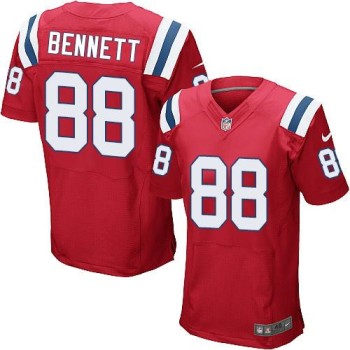 Patriots #88 Martellus Bennett Red Alternate Men's Stitched NFL Elite Jersey Patriots #88 Martellus Bennett Red Alternate Men's Stitched NFL Elite Jersey
