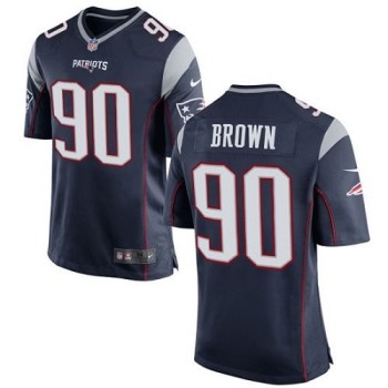 Patriots #90 Malcom Brown Navy Blue Team Color Youth Stitched NFL New Elite Jersey