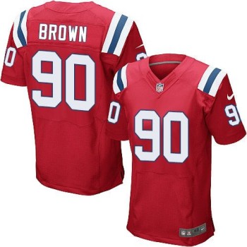 Patriots #90 Malcom Brown Red Alternate Men's Stitched NFL Elite Jersey Patriots #90 Malcom Brown Red Alternate Men's Stitched NFL Elite Jersey