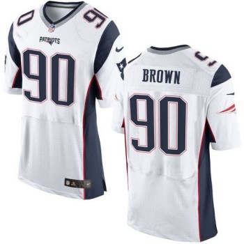 Patriots #90 Malcom Brown White Men's Stitched NFL New Elite Jersey Patriots #90 Malcom Brown White Men's Stitched NFL New Elite Jersey