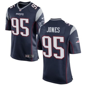 Patriots #95 Chandler Jones Navy Blue Team Color Youth Stitched NFL New Elite Jersey
