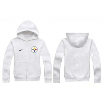 Pittsburgh Steelers Authentic Logo Hoodie White Pittsburgh Steelers Authentic Logo Hoodie White