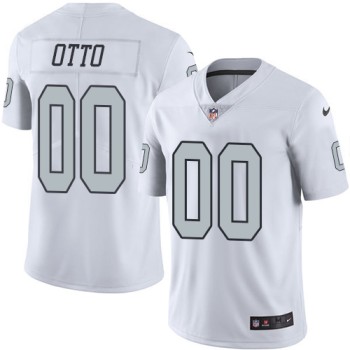 Raiders #00 Jim Otto White Men's Stitched NFL Limited Rush Jersey Raiders #00 Jim Otto White Men's Stitched NFL Limited Rush Jersey