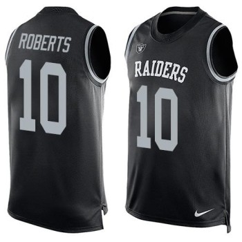 Raiders #10 Seth Roberts Black Team Color Men's Stitched NFL Limited Tank Top Jersey