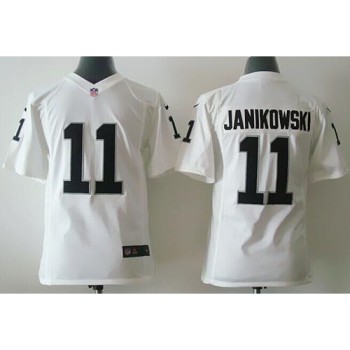 Raiders #11 Sebastian Janikowski White Youth Stitched NFL Elite Jersey Raiders #11 Sebastian Janikowski White Youth Stitched NFL Elite Jersey