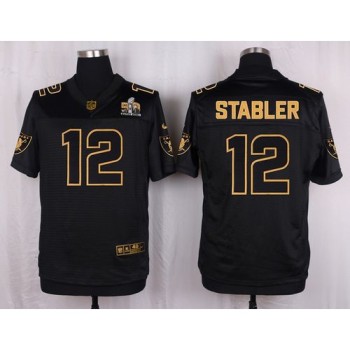 Raiders #12 Kenny Stabler Black Men's Stitched NFL Elite Pro Line Gold Collection Jersey Raiders #12 Kenny Stabler Black Men's Stitched NFL Elite Pro Line Gold Collection Jersey