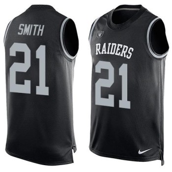 Raiders #21 Sean Smith Black Team Color Men's Stitched NFL Limited Tank Top Jersey Raiders #21 Sean Smith Black Team Color Men's Stitched NFL Limited Tank Top Jersey