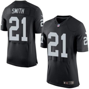Raiders #21 Sean Smith Black Team Color Men's Stitched NFL New Elite Jersey Raiders #21 Sean Smith Black Team Color Men's Stitched NFL New Elite Jersey
