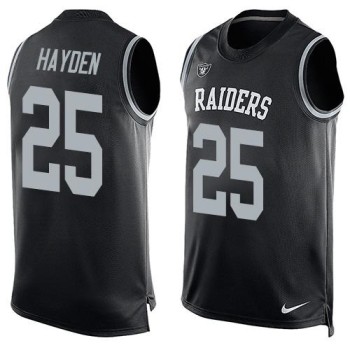 Raiders #25 D.J. Hayden Black Team Color Men's Stitched NFL Limited Tank Top Jersey Raiders #25 D.J. Hayden Black Team Color Men's Stitched NFL Limited Tank Top Jersey