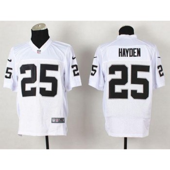 Raiders #25 D.J. Hayden White Men's Stitched NFL Elite Jersey Raiders #25 D.J. Hayden White Men's Stitched NFL Elite Jersey