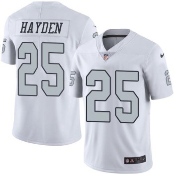 Raiders #25 D.J. Hayden White Men's Stitched NFL Limited Rush Jersey Raiders #25 D.J. Hayden White Men's Stitched NFL Limited Rush Jersey
