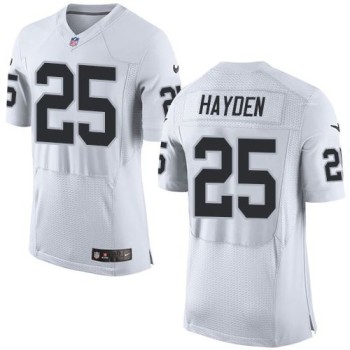 Raiders #25 D.J. Hayden White Men's Stitched NFL New Elite Jersey Raiders #25 D.J. Hayden White Men's Stitched NFL New Elite Jersey