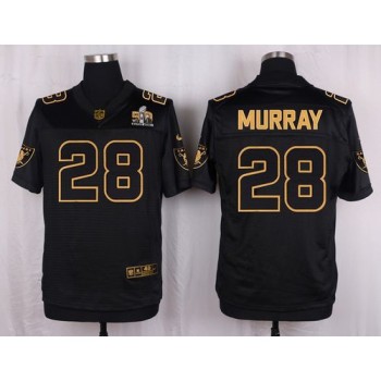 Raiders #28 Latavius Murray Black Men's Stitched NFL Elite Pro Line Gold Collection Jersey