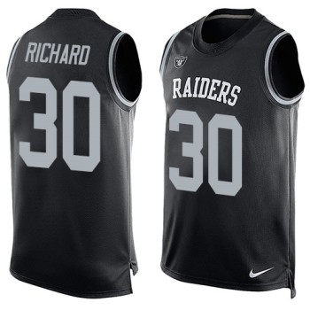 Raiders #30 Jalen Richard Black Team Color Men's Stitched NFL Limited Tank Top Jersey Raiders #30 Jalen Richard Black Team Color Men's Stitched NFL Limited Tank Top Jersey