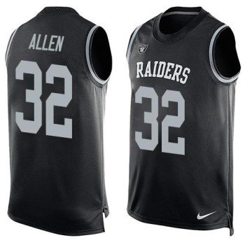 Raiders #32 Marcus Allen Black Team Color Men's Stitched NFL Limited Tank Top Jersey Raiders #32 Marcus Allen Black Team Color Men's Stitched NFL Limited Tank Top Jersey