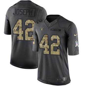 Raiders #42 Karl Joseph Black Youth Stitched NFL Limited 2016 Salute to Service Jersey Raiders #42 Karl Joseph Black Youth Stitched NFL Limited 2016 Salute to Service Jersey