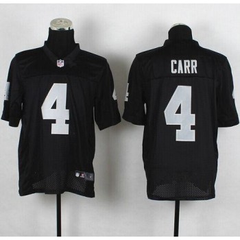 Raiders #4 Derek Carr Black Team Color Men's Stitched NFL Elite Jersey Raiders #4 Derek Carr Black Team Color Men's Stitched NFL Elite Jersey