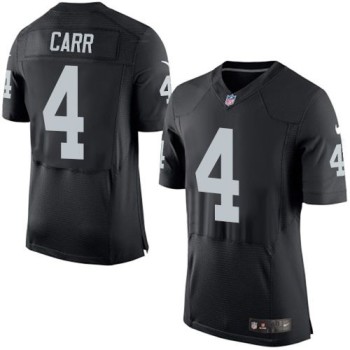 Raiders #4 Derek Carr Black Team Color Men's Stitched NFL New Elite Jersey Raiders #4 Derek Carr Black Team Color Men's Stitched NFL New Elite Jersey