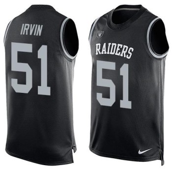 Raiders #51 Bruce Irvin Black Team Color Men's Stitched NFL Limited Tank Top Jersey Raiders #51 Bruce Irvin Black Team Color Men's Stitched NFL Limited Tank Top Jersey