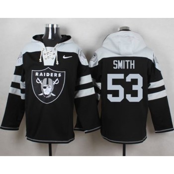 Raiders #53 Malcolm Smith Black Player Pullover NFL Hoodie Raiders #53 Malcolm Smith Black Player Pullover NFL Hoodie