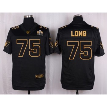 Raiders #75 Howie Long Black Men's Stitched NFL Elite Pro Line Gold Collection Jersey Raiders #75 Howie Long Black Men's Stitched NFL Elite Pro Line Gold Collection Jersey