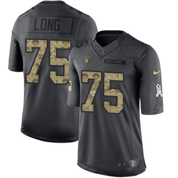 Raiders #75 Howie Long Black Youth Stitched NFL Limited 2016 Salute to Service Jersey Raiders #75 Howie Long Black Youth Stitched NFL Limited 2016 Salute to Service Jersey