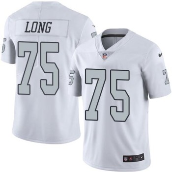 Raiders #75 Howie Long White Men's Stitched NFL Limited Rush Jersey Raiders #75 Howie Long White Men's Stitched NFL Limited Rush Jersey