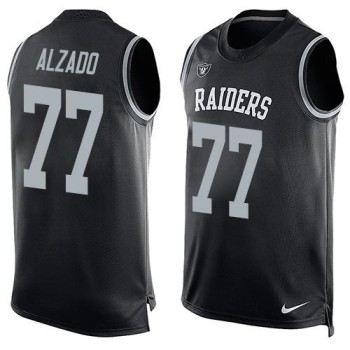 Raiders #77 Lyle Alzado Black Team Color Men's Stitched NFL Limited Tank Top Jersey Raiders #77 Lyle Alzado Black Team Color Men's Stitched NFL Limited Tank Top Jersey