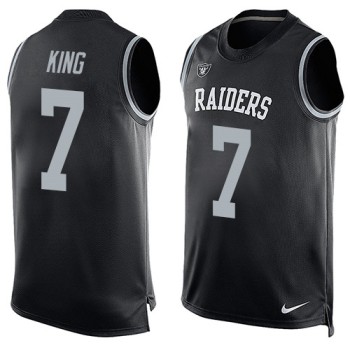 Raiders #7 Marquette King Black Team Color Men's Stitched NFL Limited Tank Top Jersey Raiders #7 Marquette King Black Team Color Men's Stitched NFL Limited Tank Top Jersey