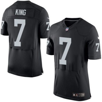 Raiders #7 Marquette King Black Team Color Men's Stitched NFL New Elite Jersey Raiders #7 Marquette King Black Team Color Men's Stitched NFL New Elite Jersey