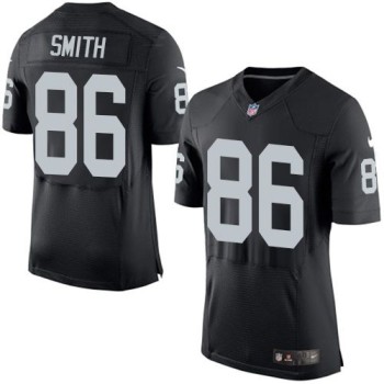 Raiders #86 Lee Smith Black Team Color Men's Stitched NFL New Elite Jersey