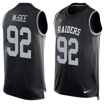 Raiders #92 Stacy McGee Black Team Color Men's Stitched NFL Limited Tank Top Jersey Raiders #92 Stacy McGee Black Team Color Men's Stitched NFL Limited Tank Top Jersey