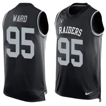 Raiders #95 Jihad Ward Black Team Color Men's Stitched NFL Limited Tank Top Jersey Raiders #95 Jihad Ward Black Team Color Men's Stitched NFL Limited Tank Top Jersey