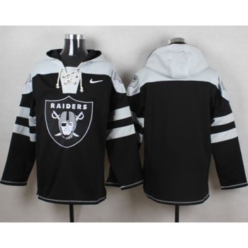 Raiders Blank Black Player Pullover NFL Hoodie Raiders Blank Black Player Pullover NFL Hoodie