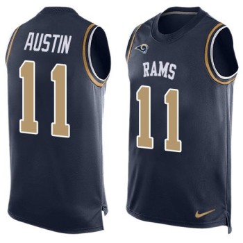 Rams #11 Tavon Austin Navy Blue Team Color Men's Stitched NFL Limited Tank Top Jersey Rams #11 Tavon Austin Navy Blue Team Color Men's Stitched NFL Limited Tank Top Jersey