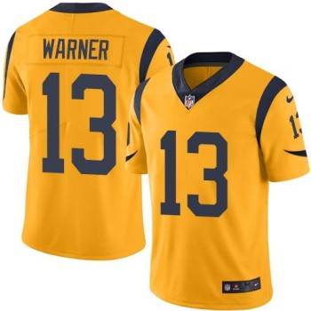 Rams #13 Kurt Warner Gold Youth Stitched NFL Limited Rush Jersey Rams #13 Kurt Warner Gold Youth Stitched NFL Limited Rush Jersey