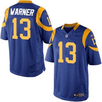 Rams #13 Kurt Warner Royal Blue Alternate Youth Stitched NFL Elite Jersey Rams #13 Kurt Warner Royal Blue Alternate Youth Stitched NFL Elite Jersey