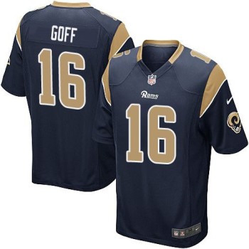 Rams #16 Jared Goff Navy Blue Team Color Youth Stitched NFL Elite Jersey Rams #16 Jared Goff Navy Blue Team Color Youth Stitched NFL Elite Jersey