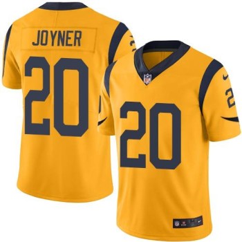 Rams #20 Lamarcus Joyner Gold Men's Stitched NFL Limited Rush Jersey