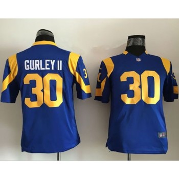 Rams #30 Todd Gurley II Royal Blue Alternate Youth Stitched NFL Elite Jersey Rams #30 Todd Gurley II Royal Blue Alternate Youth Stitched NFL Elite Jersey