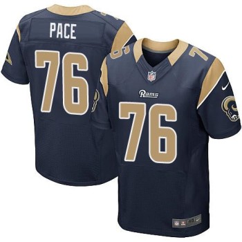 Rams #76 Orlando Pace Navy Blue Team Color Men's Stitched NFL Elite Jersey Rams #76 Orlando Pace Navy Blue Team Color Men's Stitched NFL Elite Jersey