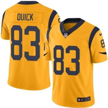 Rams #83 Brian Quick Gold Men's Stitched NFL Limited Rush Jersey Rams #83 Brian Quick Gold Men's Stitched NFL Limited Rush Jersey