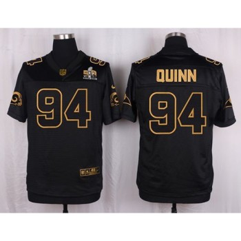 Rams #94 Robert Quinn Black Men's Stitched NFL Elite Pro Line Gold Collection Jersey Rams #94 Robert Quinn Black Men's Stitched NFL Elite Pro Line Gold Collection Jersey