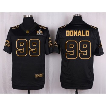 Rams #99 Aaron Donald Black Men's Stitched NFL Elite Pro Line Gold Collection Jersey Rams #99 Aaron Donald Black Men's Stitched NFL Elite Pro Line Gold Collection Jersey